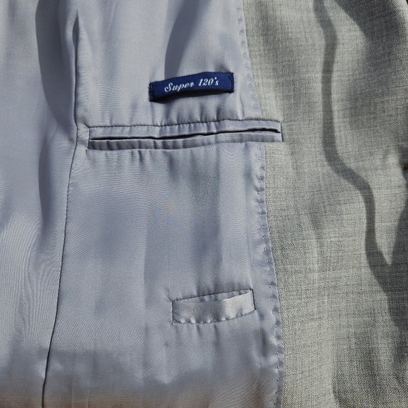 J. Crew Super 120s wool light gray two button blazer size 6 - Picture 4 of 6